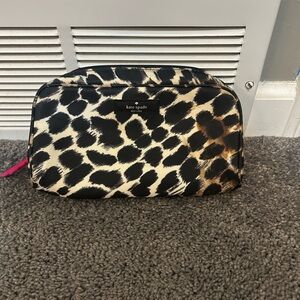 Kate spade animal print makeup bag